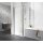 HSK Exklusiv Dreht&uuml;r in Kombination mit schwenkbarer Seitenwand, 90cm, 90cm, alu silber matt