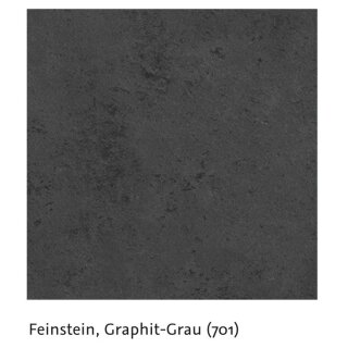 Hochglanz-Oberfl&auml;che, Feinstein, graphite-grau (701)