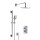 HSK Shower Set 2.05 Softcube, Oberfl&auml;che Chrom